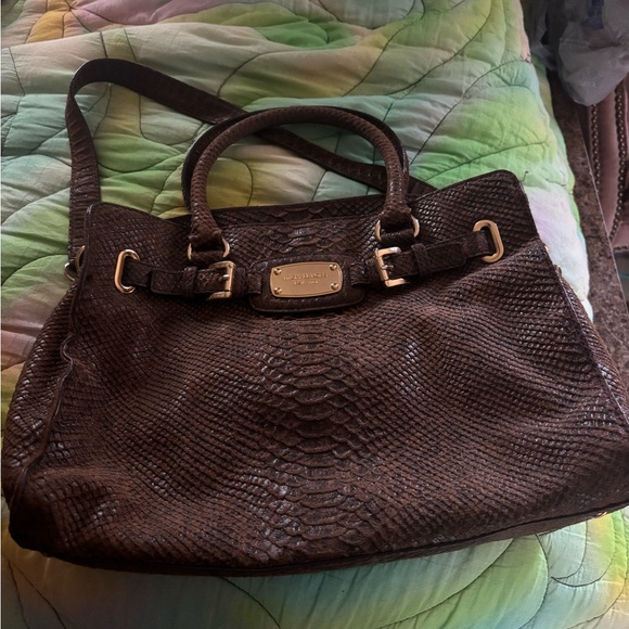 RARE - Hard to find Michael Kors Snakeskin Purse, wallet. And wristlet Bundle - Picture 11 of 12